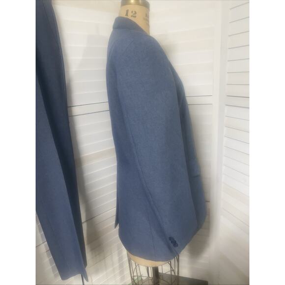 Vintage 2 Piece Levi’s Menswear Action Suit Blue Jacket Sport Coat Pants 40L - Picture 5 of 12